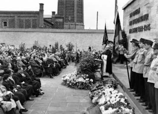 Gedenkfeier, Gedenkstätte Plötzensee, Berlin, 20.07.1954