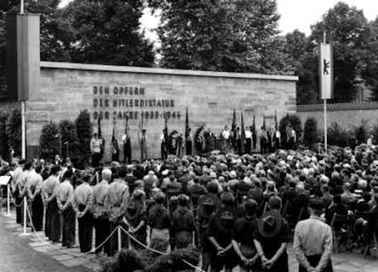 Gedenkfeier, Gedenkstätte Plötzensee, Berlin, 19.07.1957