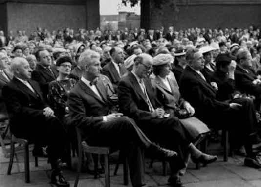 Gedenkfeier, Gedenkstätte Plötzensee, Berlin, 19.07.1957