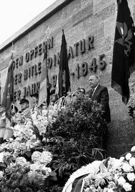 Gedenkfeier, Gedenkstätte Plötzensee, Berlin, 19.07.1960