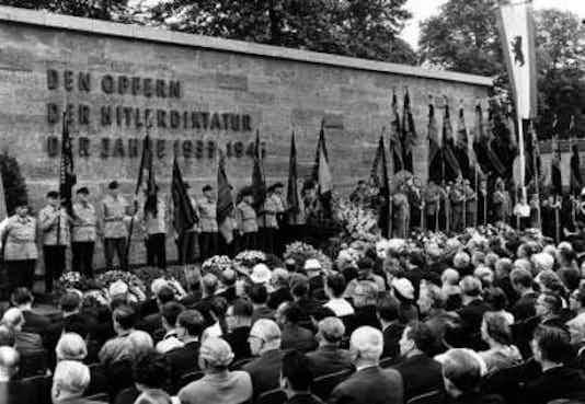 Gedenkfeier, Gedenkstätte Plötzensee, Berlin, 19.07.1960