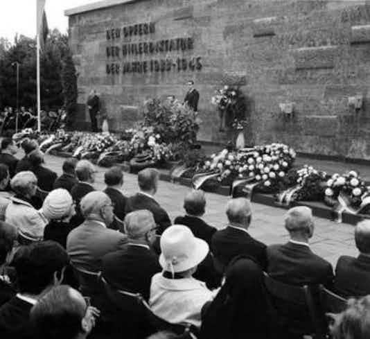 Gedenkfeier, Gedenkstätte Plötzensee, Berlin, 19.07.1968