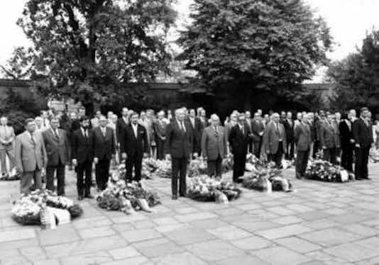 Gedenkfeier, Gedenkstätte Plötzensee, Berlin, 20.07.1976