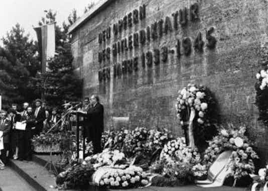 Gedenkfeier, Gedenkstätte Plötzensee, Berlin, 20.07.1981